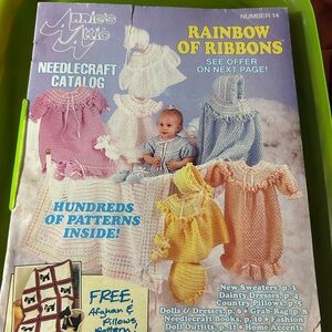 Vintage Annie’s Attic Rainbow Of Ribbons No 14. Needlecraft Catalog